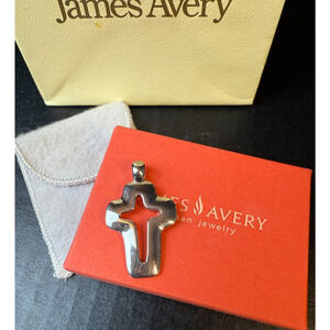 James Avery Open Mission Cutout Cross Pendant Retired Unisex Solid